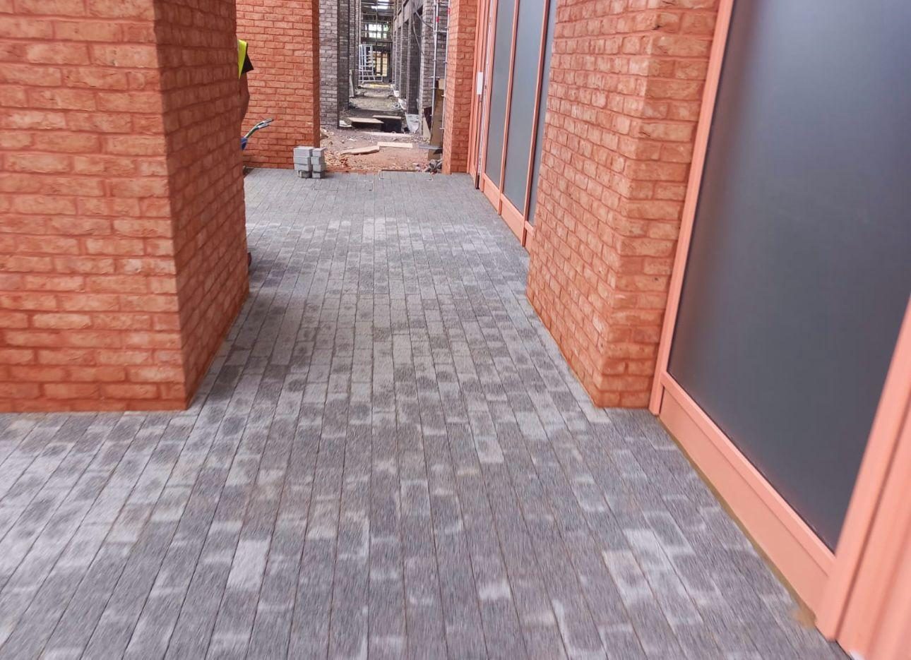 Osier Way block paving, Leyton